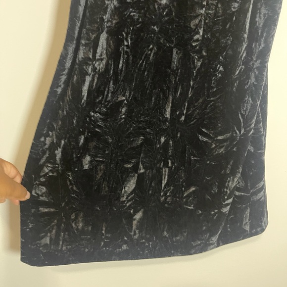 Kensie Womens Dress Size Medium Black and Cream T-Shirt Velvet Dress Y2K - Picture 8 of 9